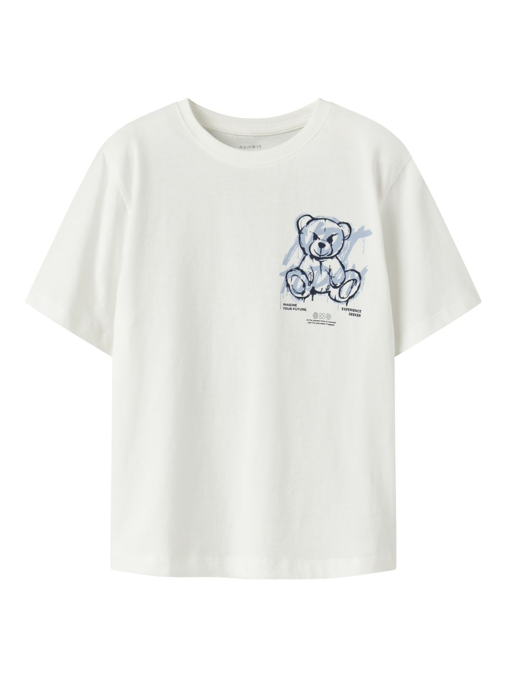 T-shirt Name It DIPO SS NREG BOX Bambino - Bianco