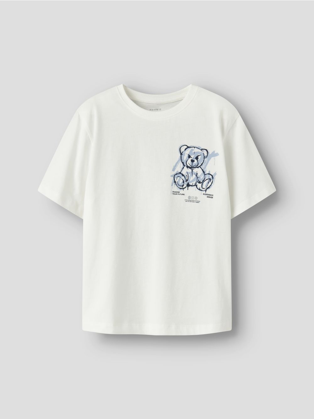 T-shirt Name It DIPO SS NREG BOX Bambino - Bianco