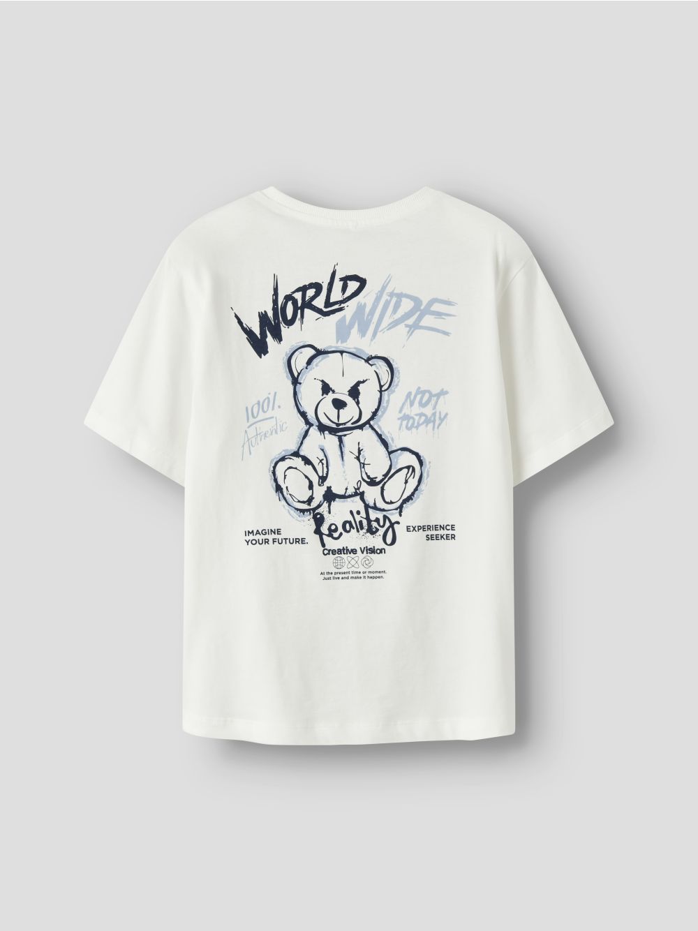 T-shirt Name It DIPO SS NREG BOX Bambino - Bianco