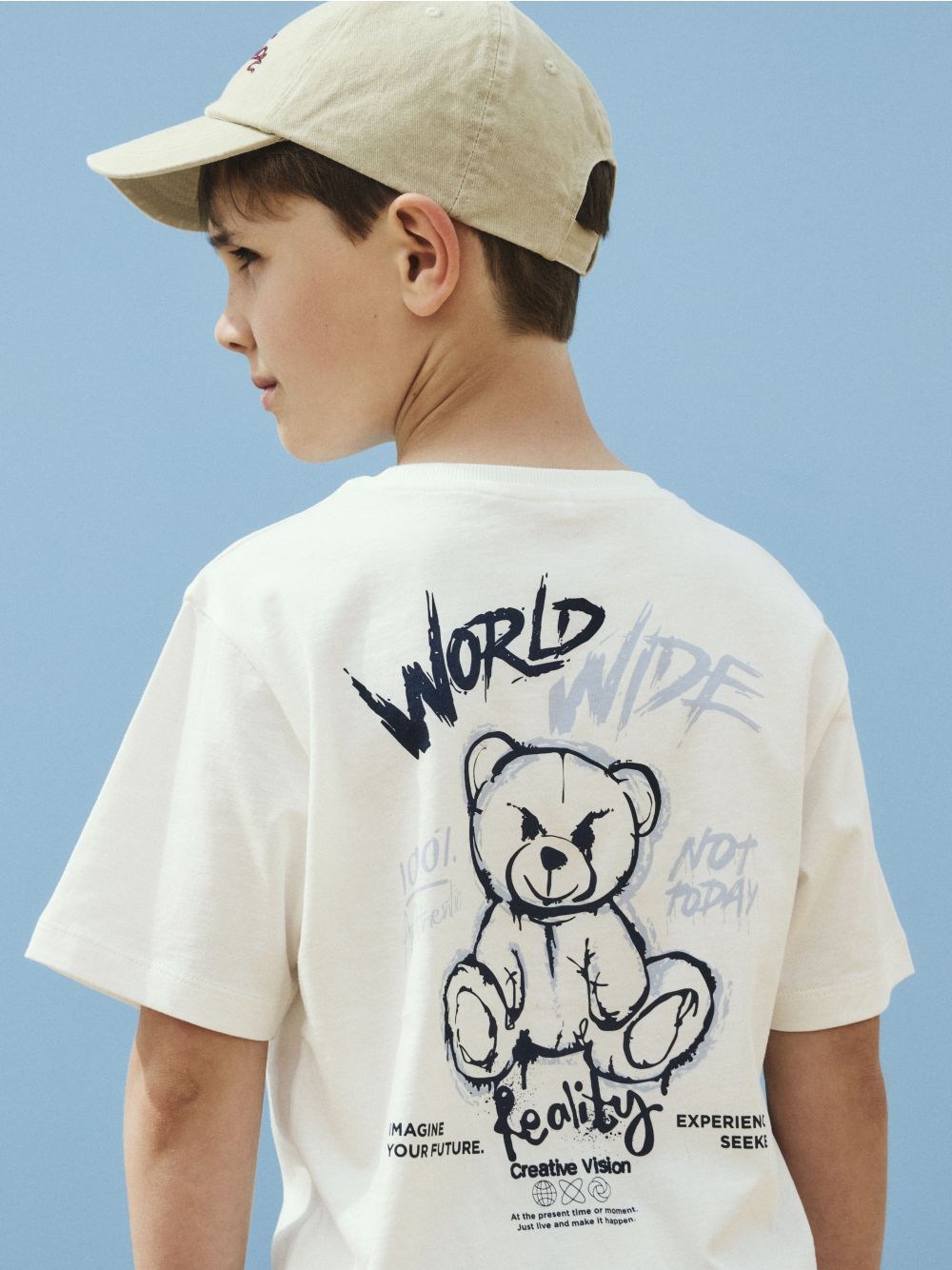 T-shirt Name It DIPO SS NREG BOX Bambino - Bianco
