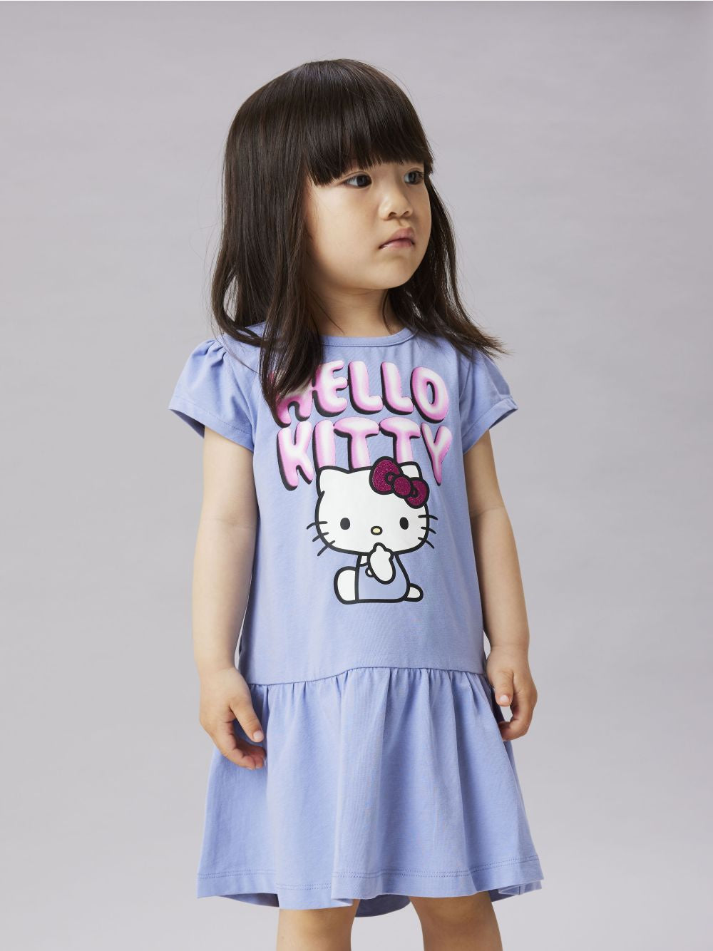 Vestito Name It FIDI HELLOK SS SKY Bambina - Viola