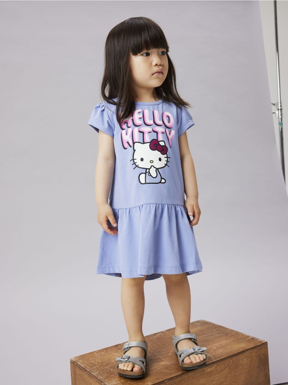 Vestito Name It FIDI HELLOK SS SKY Bambina - Viola