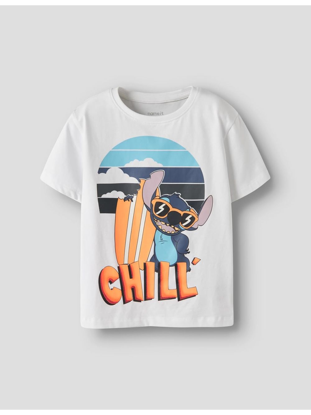 T-shirt Name It MAMBA STITCH SS NREG BOX WDI Bambino - Bianco