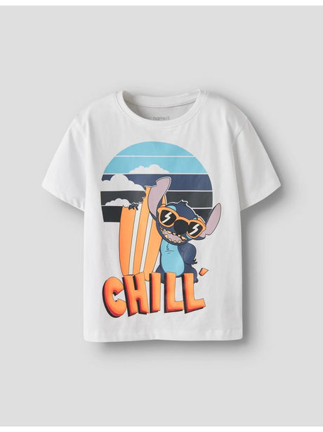 T-shirt Name It MAMBA STITCH SS NREG BOX WDI Bambino - Bianco
