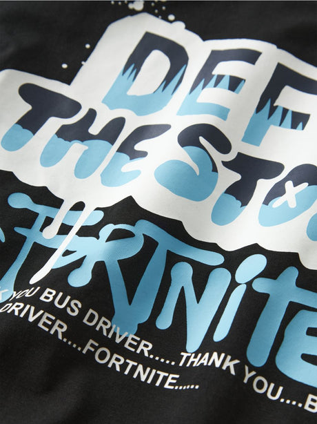 T-shirt Name It MOD FORTNITE SS NREG BOX NOOS BFU Bambino - Nero