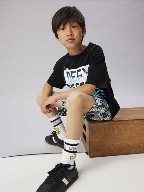 T-shirt Name It MOD FORTNITE SS NREG BOX NOOS BFU Bambino - Nero