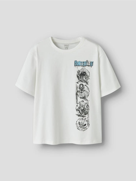 T-shirt Name It MOD FORTNITE SS NREG BOX NOOS BFU Bambino - Bianco