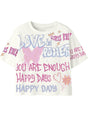 T-shirt Name It FOSIAZ SS NREG SHORT BOX Bambina - Rosa