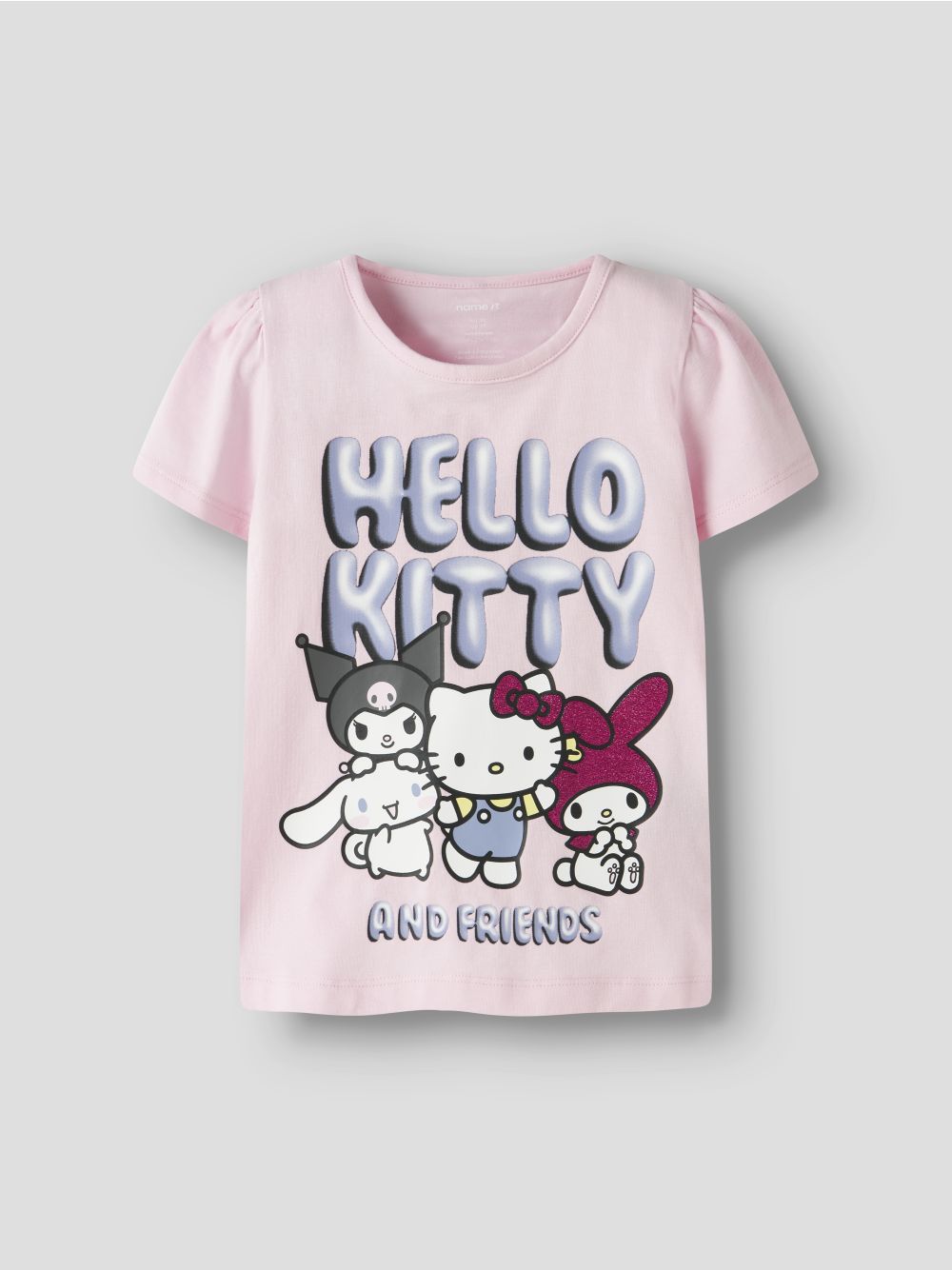 T-shirt Name It FIRA HELLOK SS NOOS SKY Bambina - Rosa