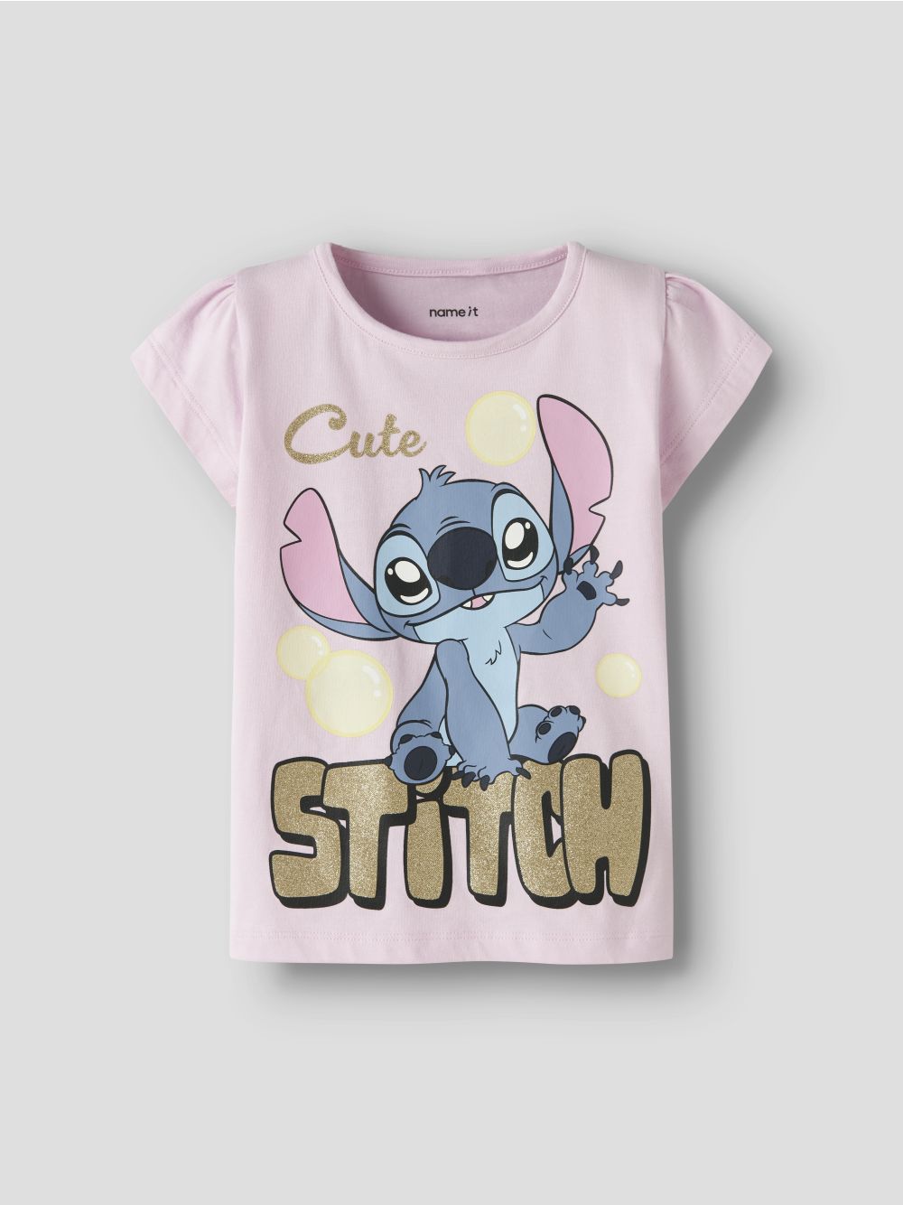 T-shirt Name It FUBA STITCH SS BOX NOOS WDI Bambina - Rosa