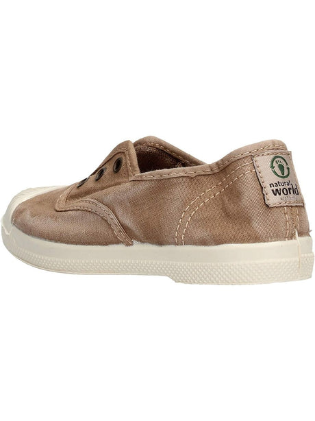 Scarpe in Tela Natural World Unisex Bambino - Beige