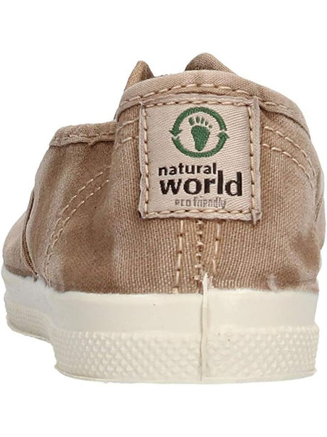 Scarpe in Tela Natural World Unisex Bambino - Beige