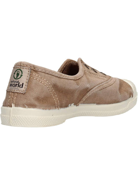 Scarpe in Tela Natural World Unisex Bambino - Beige