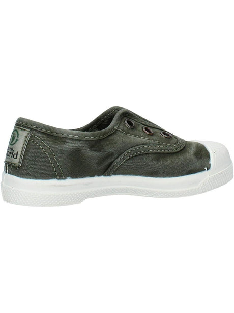 Scarpe in Tela Natural World Unisex Bambino - Verde