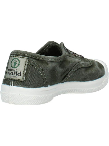 Scarpe in Tela Natural World Unisex Bambino - Verde