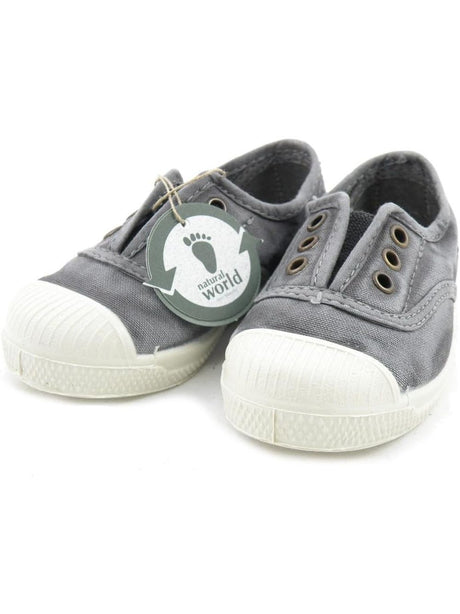 Scarpe in Tela Natural World Unisex Bambino - Grigio