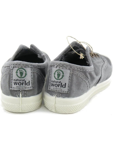 Scarpe in Tela Natural World Unisex Bambino - Grigio