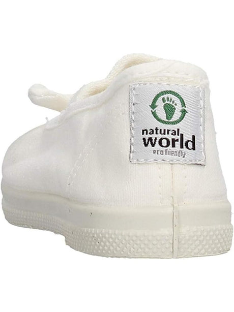 Scarpe in Tela Natural World Unisex Bambino - Bianco