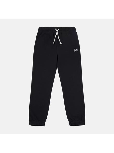 Pantalone Felpa New Balance French Terry Small Logo Bambino - Nero