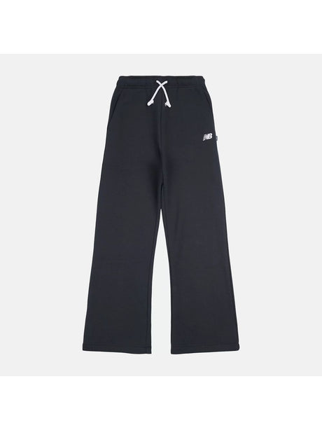 Pantalone Felpa New Balance Small Logo Wide Leg Bambina - Nero