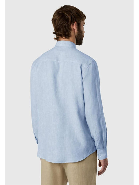 Camicia North Sails di lino a maniche lunghe Uomo - Denim