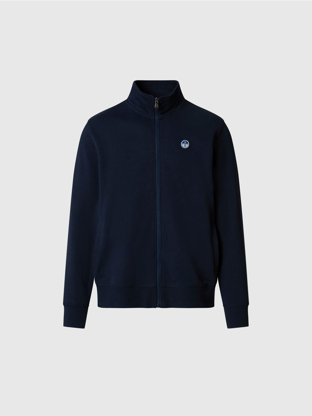 Felpa North Sails con patch logo e zip Uomo - Navy