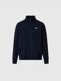 Felpa North Sails con patch logo e zip Uomo - Navy