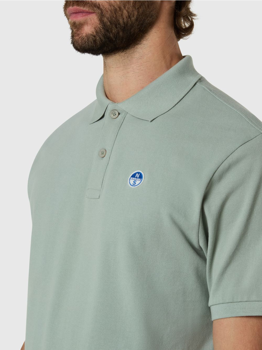 Polo North Sails con patch logo Uomo - Verde