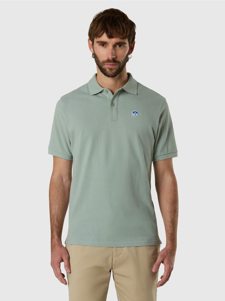 Polo North Sails con patch logo Uomo - Verde
