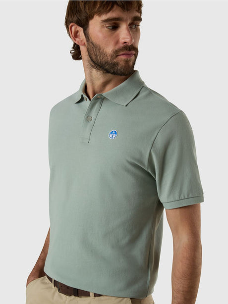 Polo North Sails con patch logo Uomo - Verde