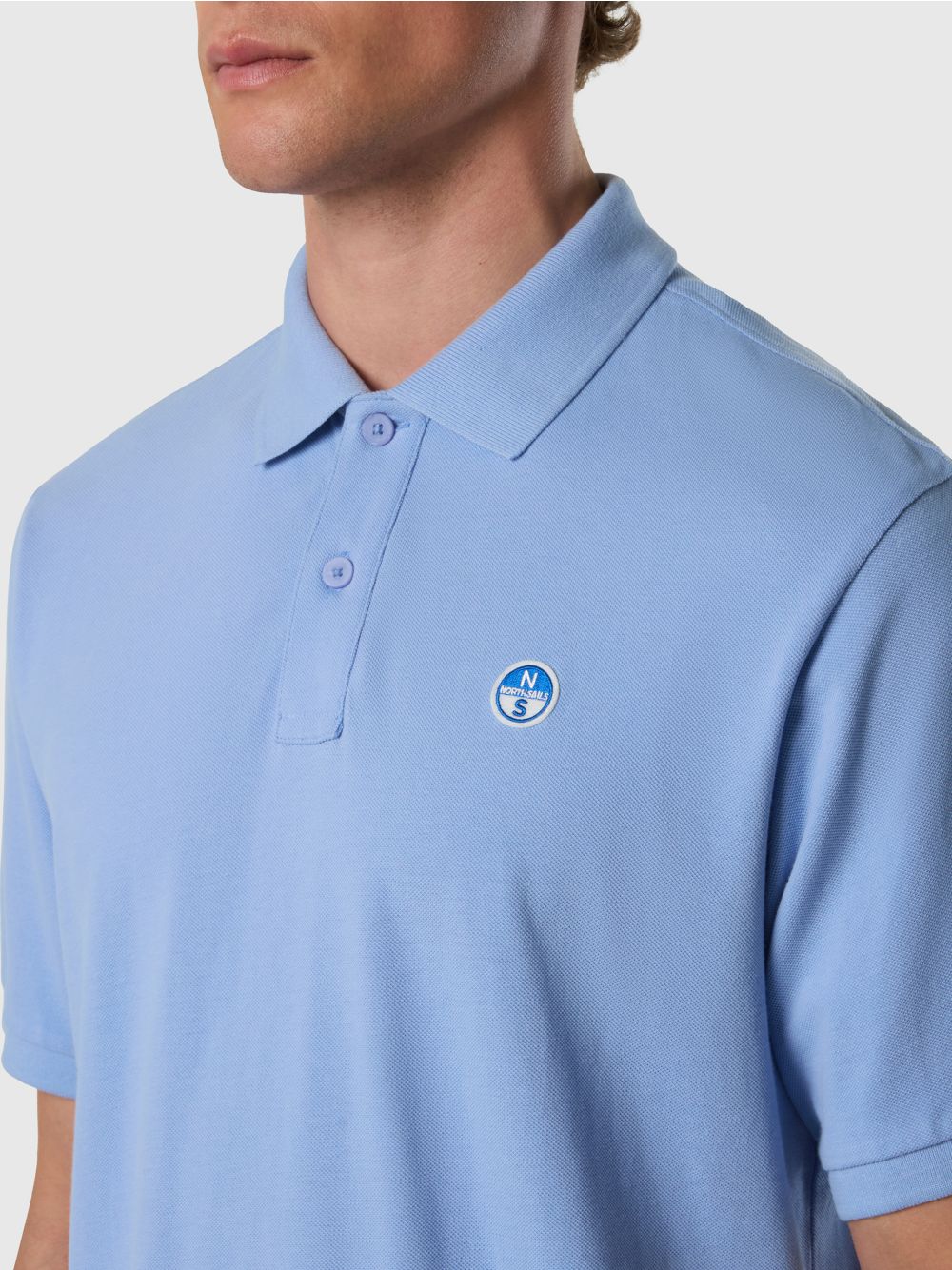 Polo North Sails con patch logo Uomo - Denim