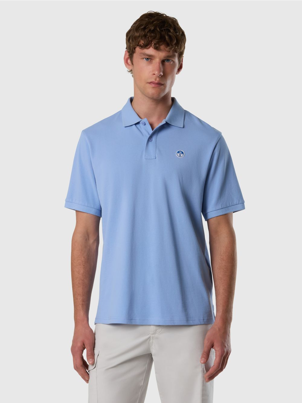 Polo North Sails con patch logo Uomo - Denim