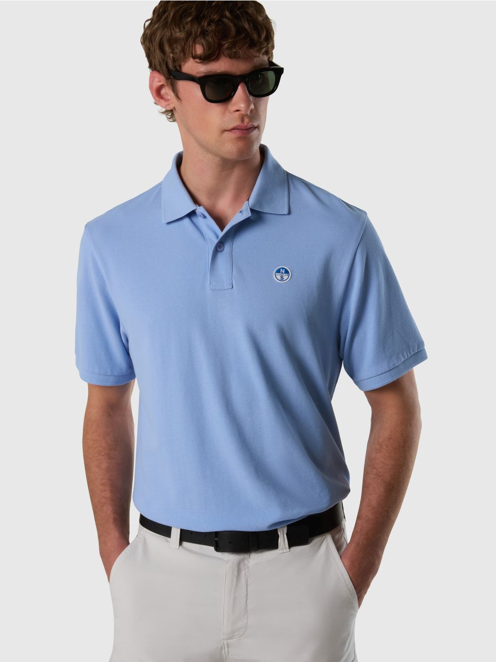 Polo North Sails con patch logo Uomo - Denim