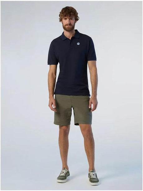 Polo North Sails con patch logo Uomo - Navy