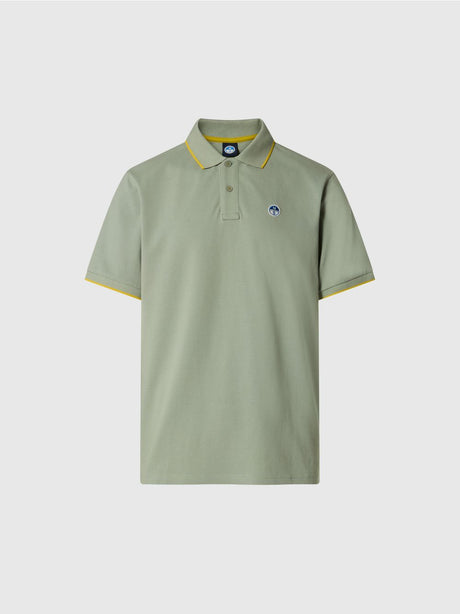 Polo North Sails con bordi a contrasto Uomo - Verde