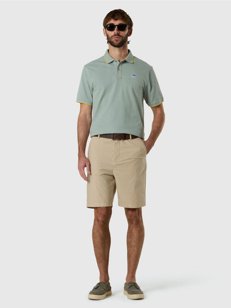 Polo North Sails con bordi a contrasto Uomo - Verde