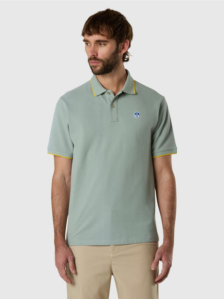 Polo North Sails con bordi a contrasto Uomo - Verde