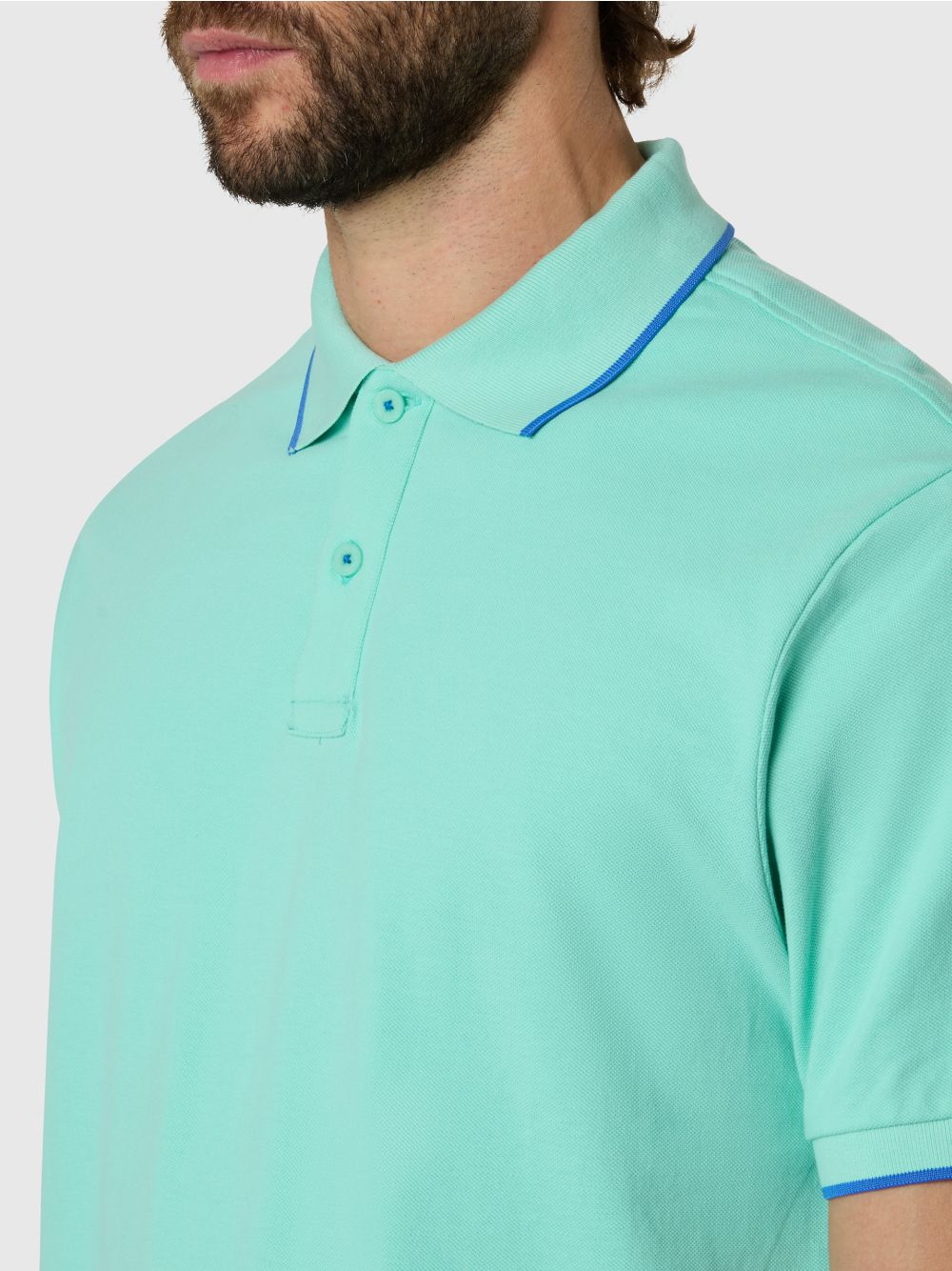 Polo North Sails con bordi a contrasto Uomo - Azzurro