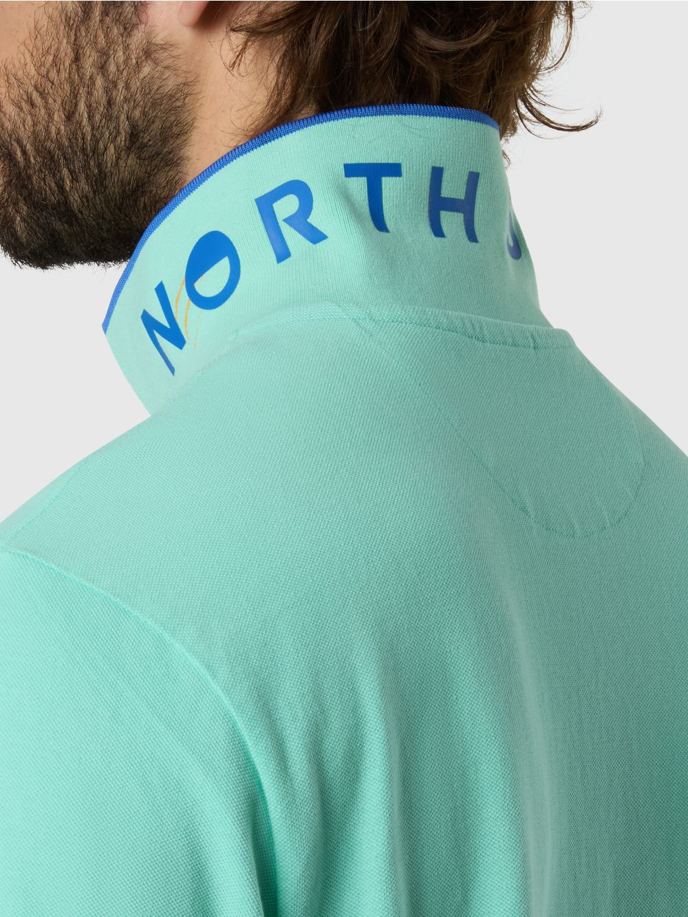 Polo North Sails con bordi a contrasto Uomo - Azzurro