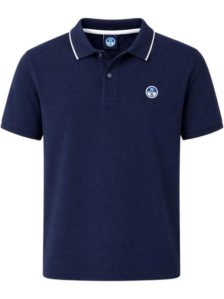 Polo North Sails con bordi a contrasto Uomo - Navy