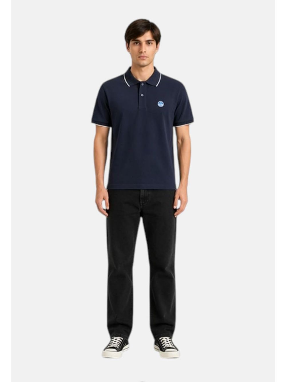 Polo North Sails con bordi a contrasto Uomo - Navy