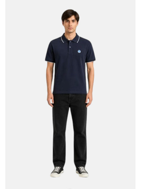 Polo North Sails con bordi a contrasto Uomo - Navy