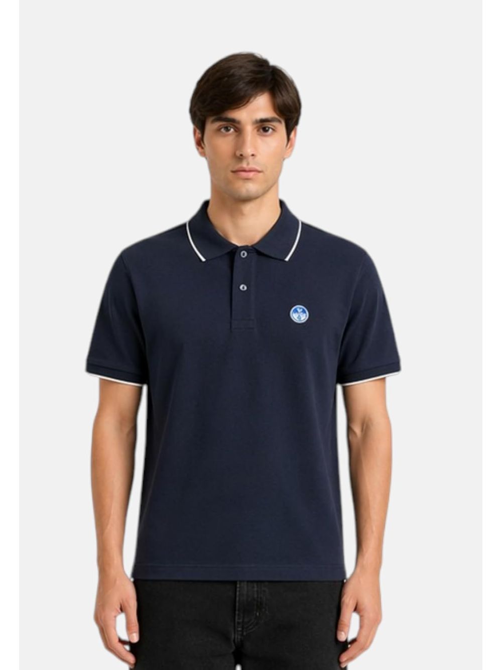 Polo North Sails con bordi a contrasto Uomo - Navy