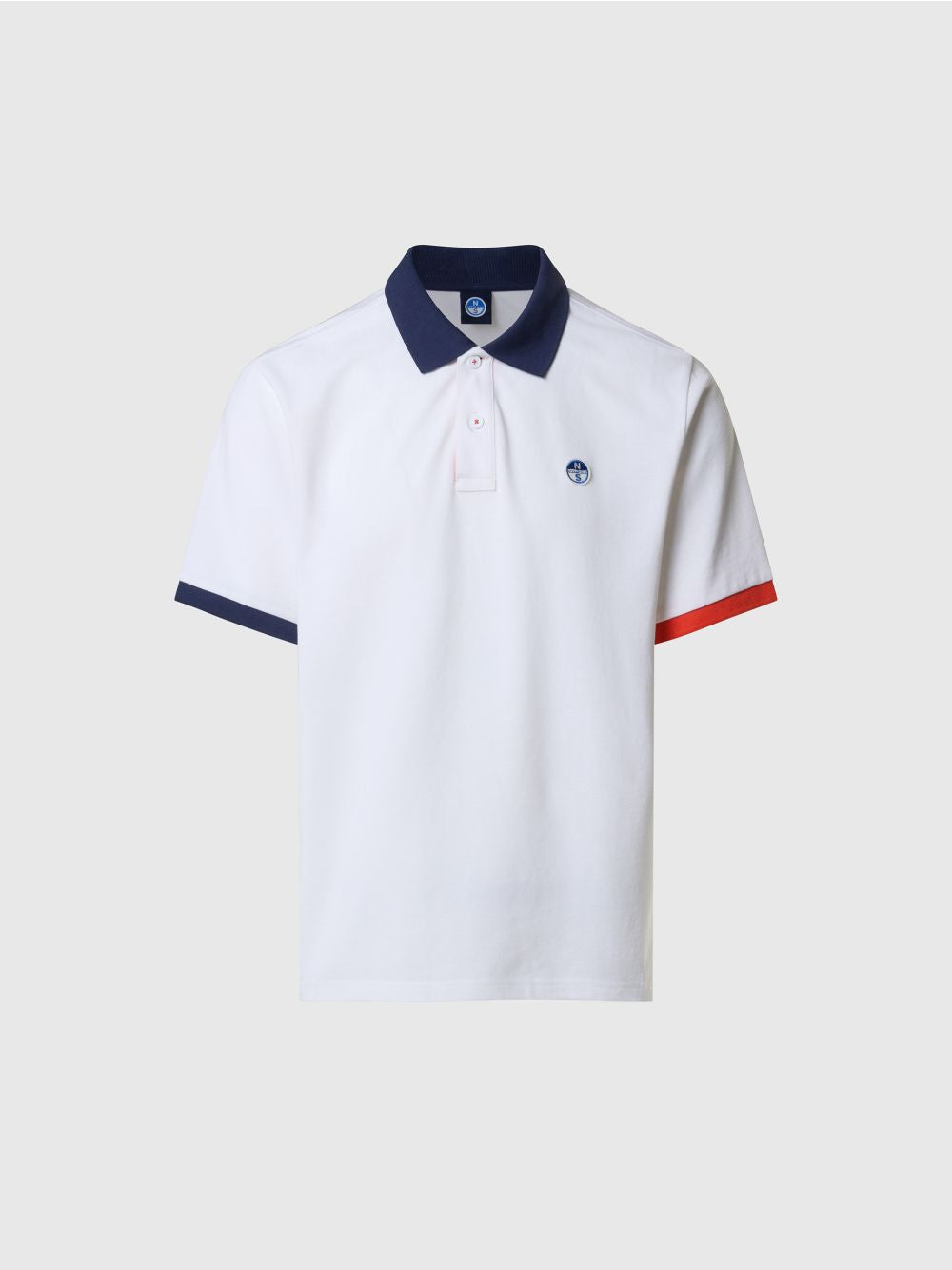 Polo North Sails con dettagli a contrasto Uomo - Bianco