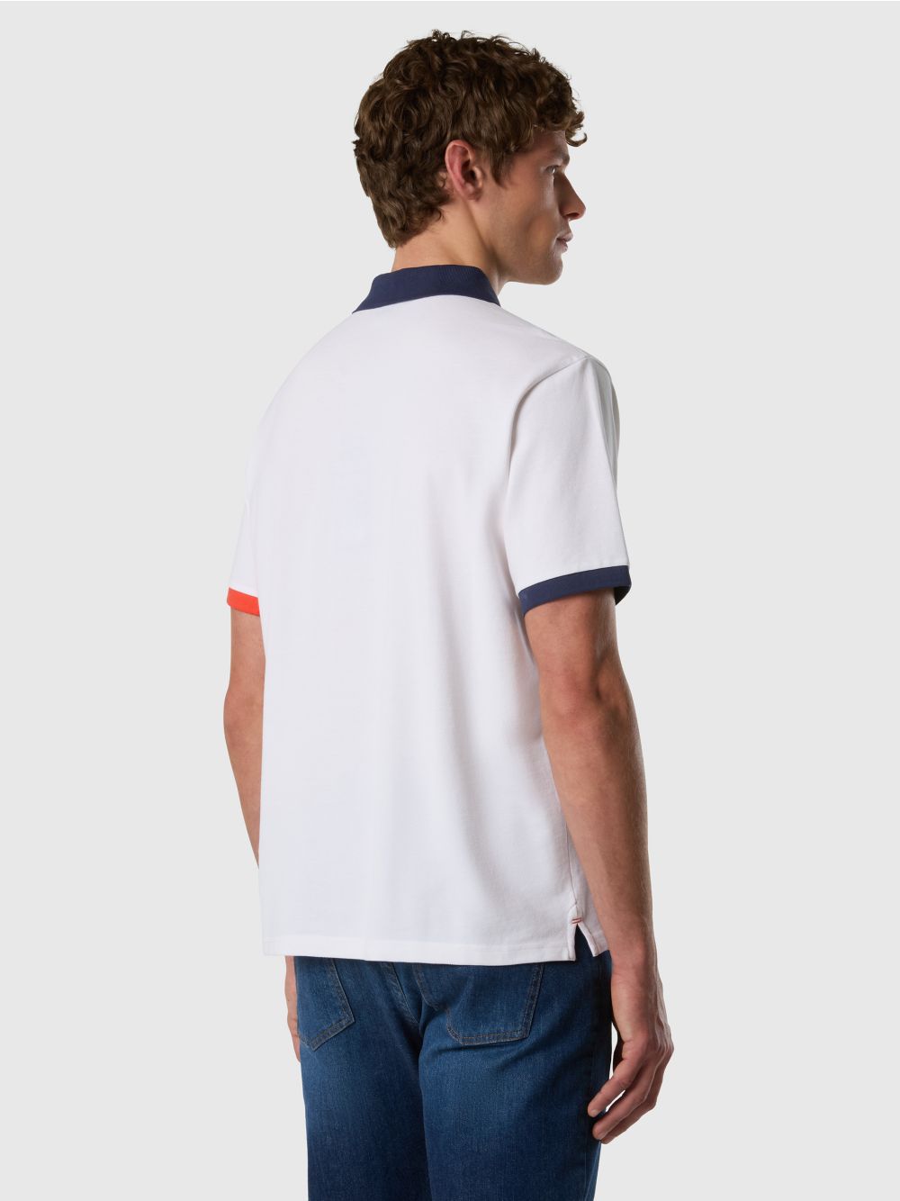 Polo North Sails con dettagli a contrasto Uomo - Bianco