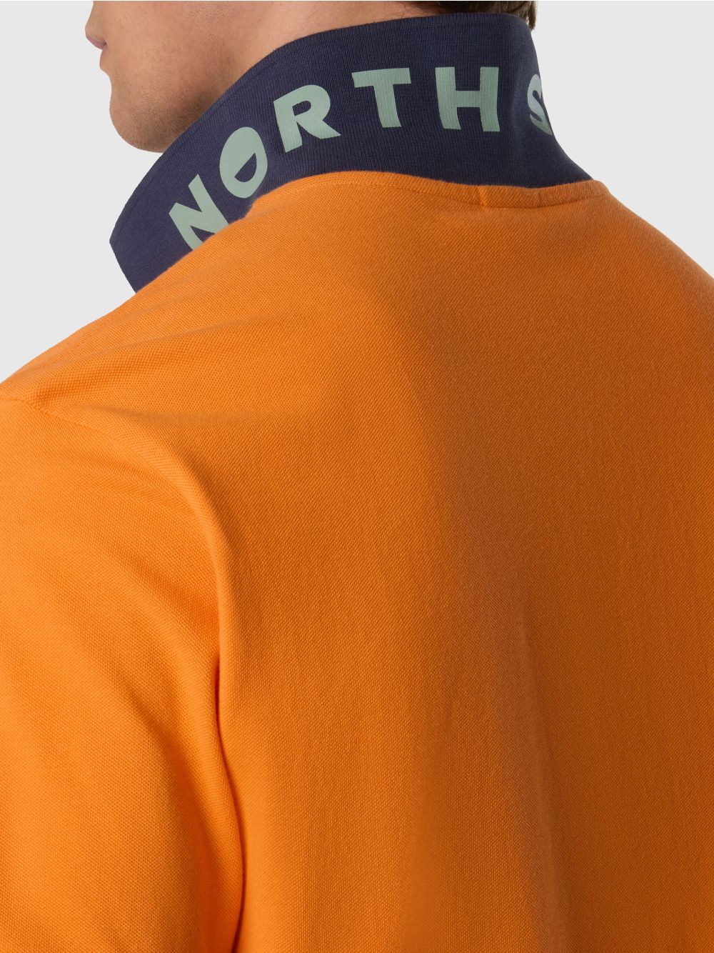 Polo North Sails con dettagli a contrasto Uomo - Arancione