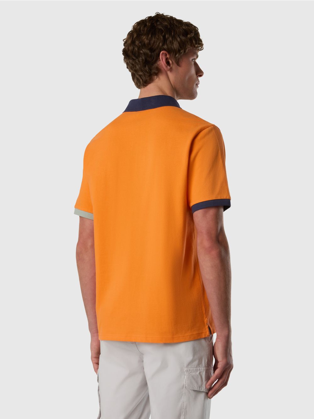 Polo North Sails con dettagli a contrasto Uomo - Arancione