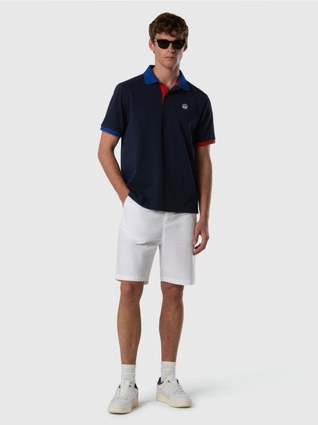 Polo North Sails con dettagli a contrasto Uomo - Navy