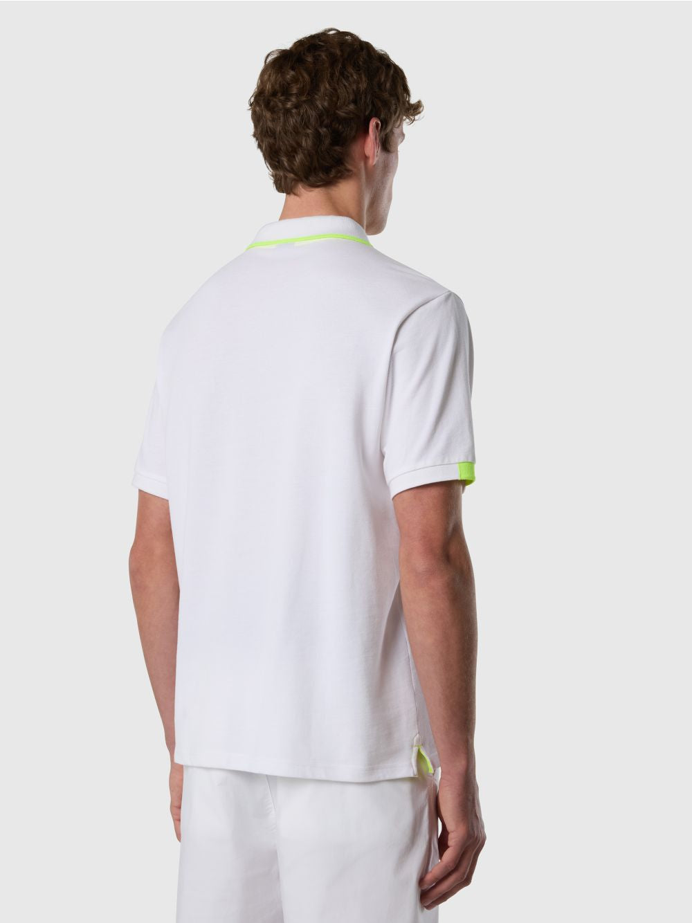 Polo North Sails con dettagli fluo Uomo - Bianco