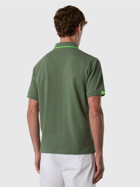 Polo North Sails con dettagli fluo Uomo - Verde